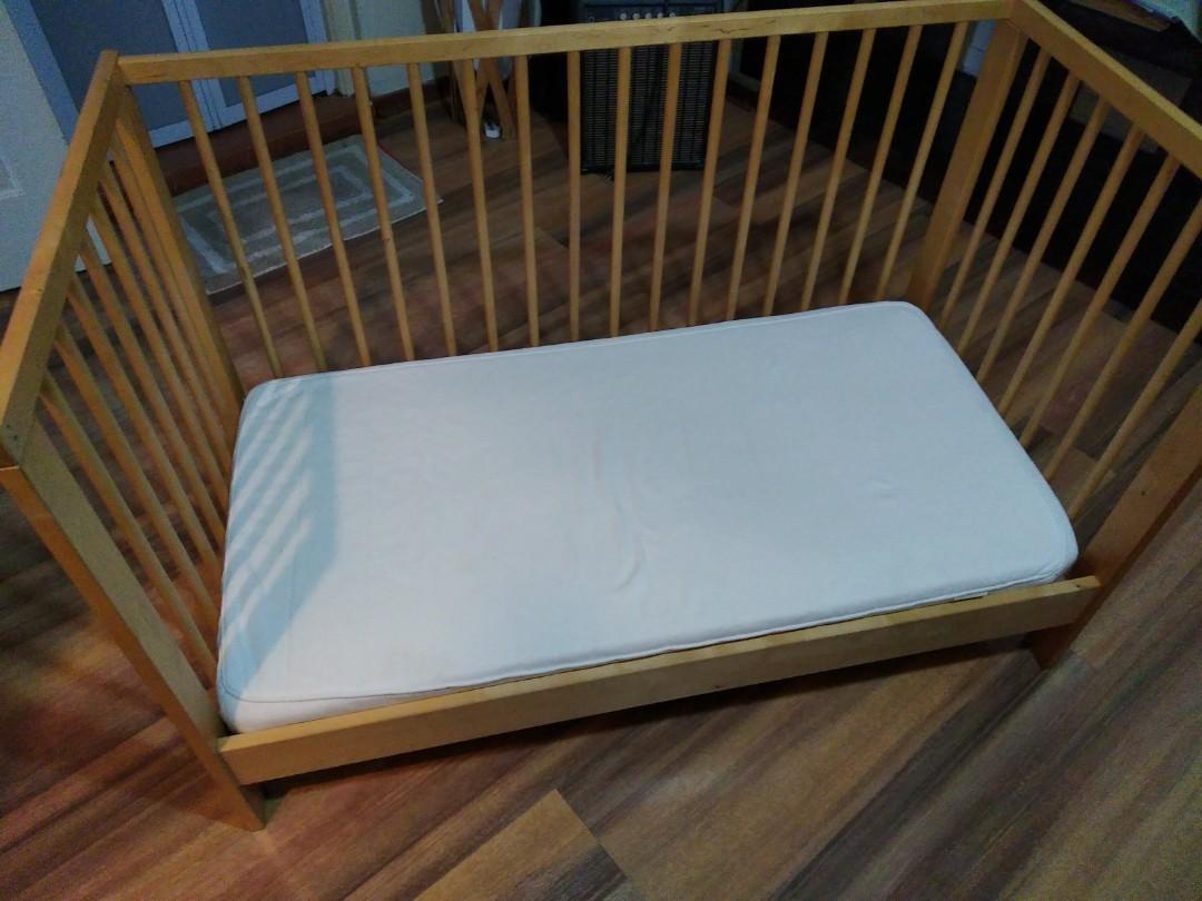 IKEA Gulliver Cot With Mattress, sheets, skirting, Babies & Kids, Cots