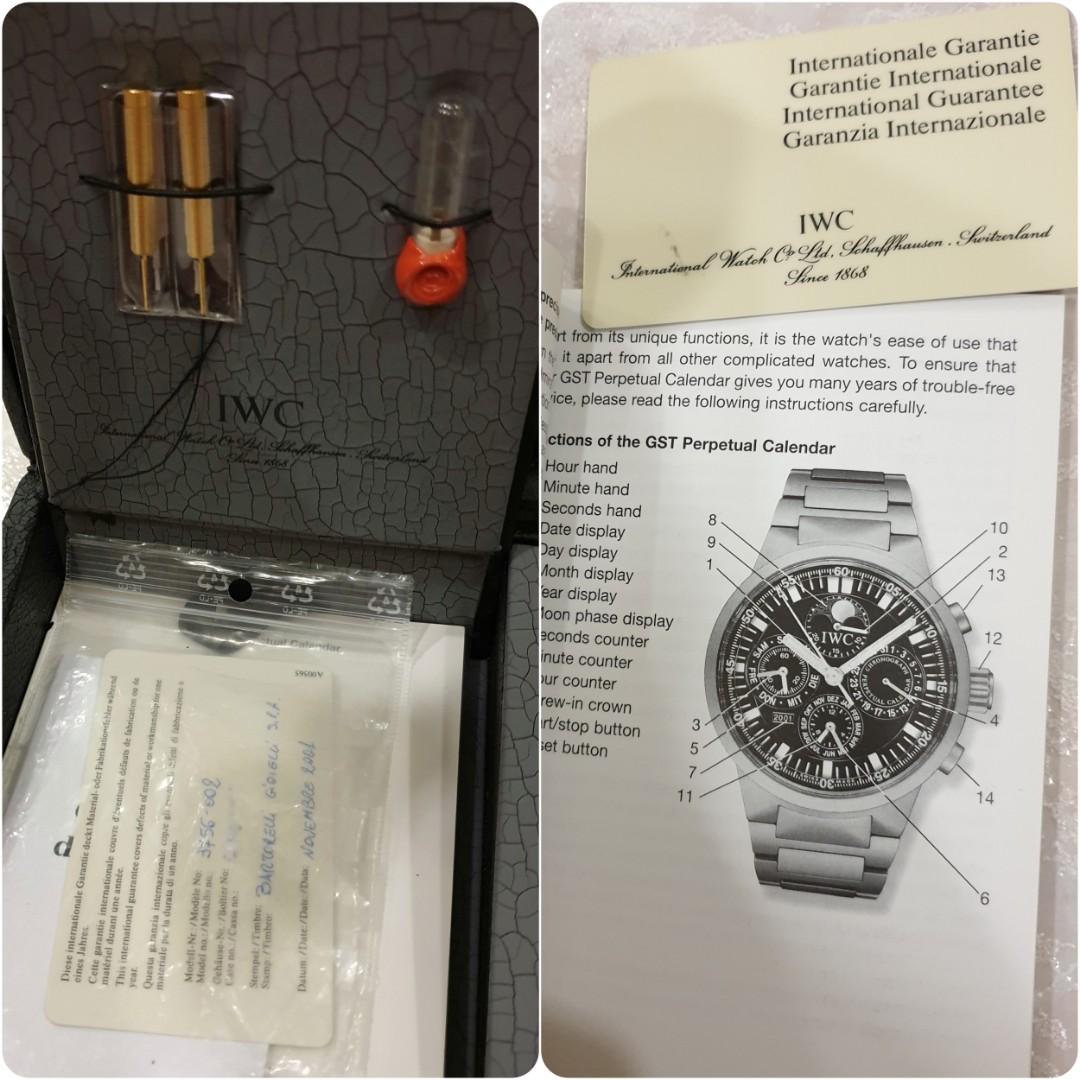 IWC GST Perpetual Calendar Chronograph Titanium, Luxury, Watches on