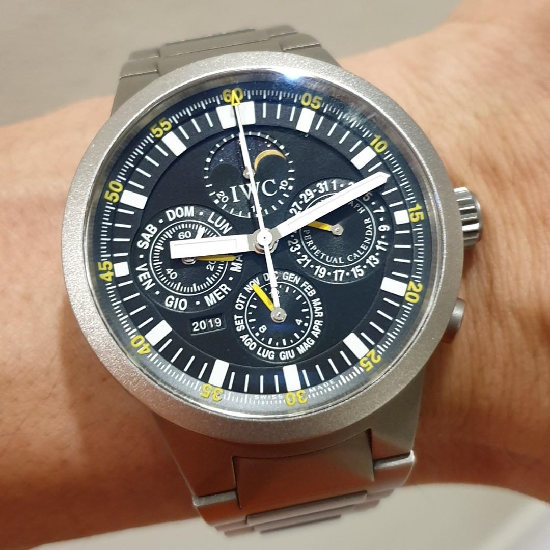 IWC GST Perpetual Calendar Chronograph Titanium, Luxury, Watches on