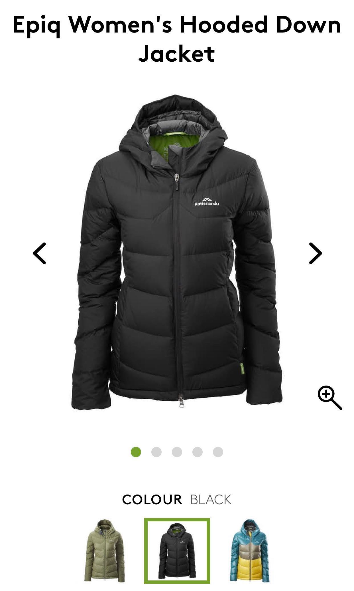 kathmandu epiq down jacket mens