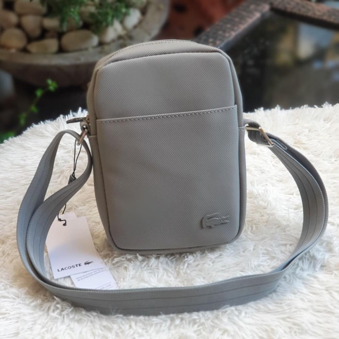 Lacoste slim vertical camera bag cheap