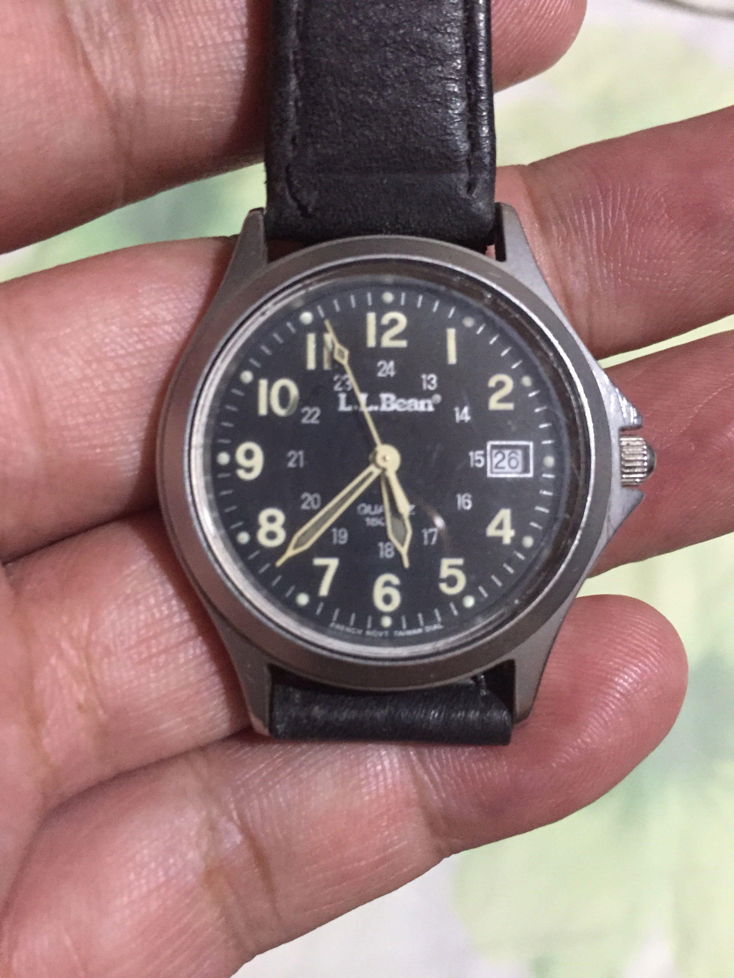 LL Bean military watch Hamilton