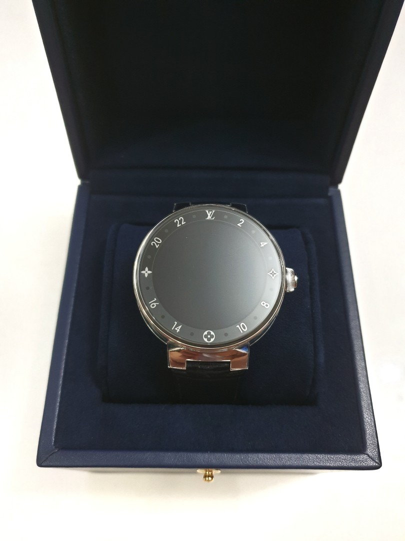 LOUIS VUITTON Tambour Horizon 42mm Monogram Eclipse Smartwatch Grey-US