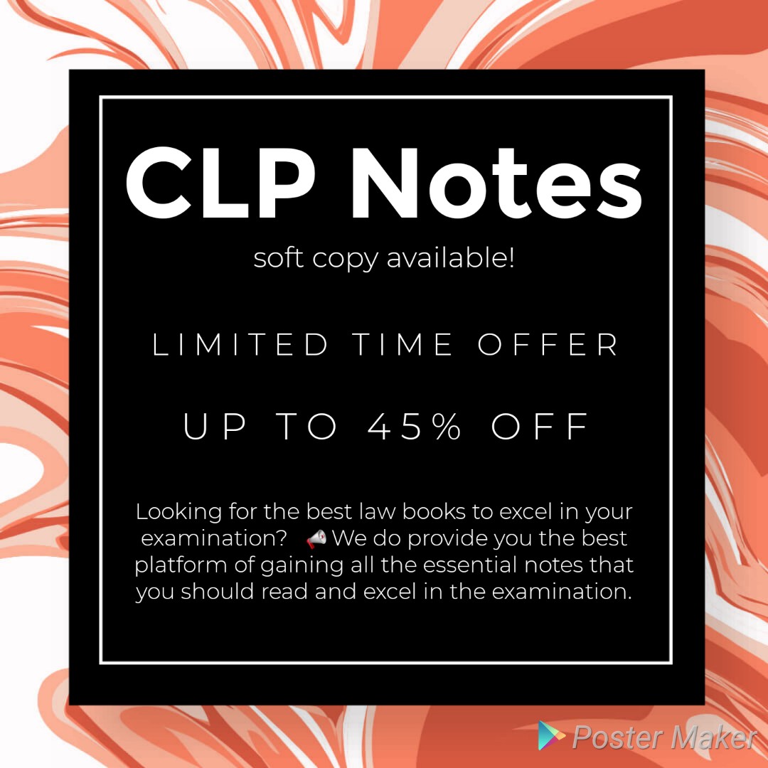 Malaysian Law Notes Clp Notes Civil Procedure Criminal Procedure And Etc Textbooks On Carousell