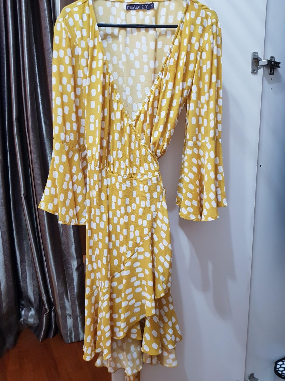 mister zimi wrap dress