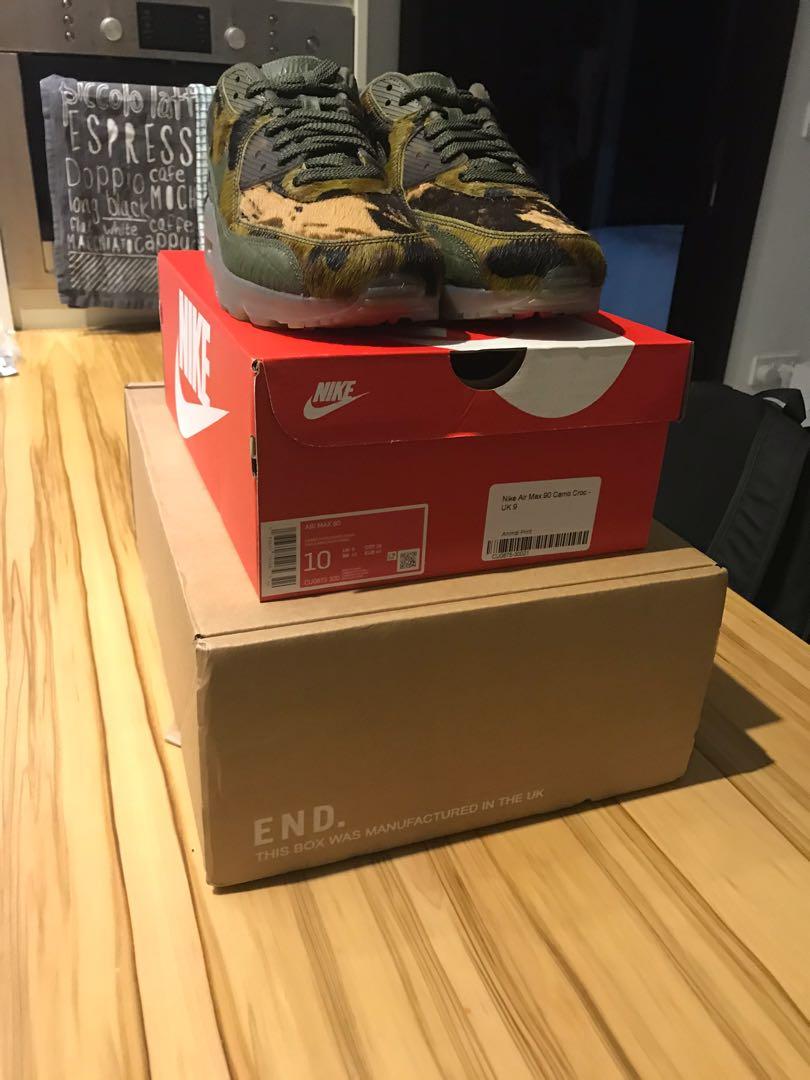 Nike Air max 90 camo croc, Men's Fashion, Footwear, Sneakers on Carousell