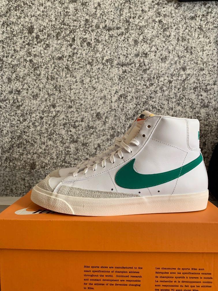 Nike blazer mid '77 sale vntg - lucid green/sail/white
