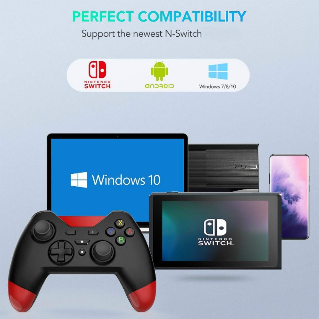 Nintendo Switch Android Smartphone Windows Pc Steam Sony Ps3 Agptek Wireless Bluetooth Pro Game Controller Video Gaming Gaming Accessories Controllers On Carousell