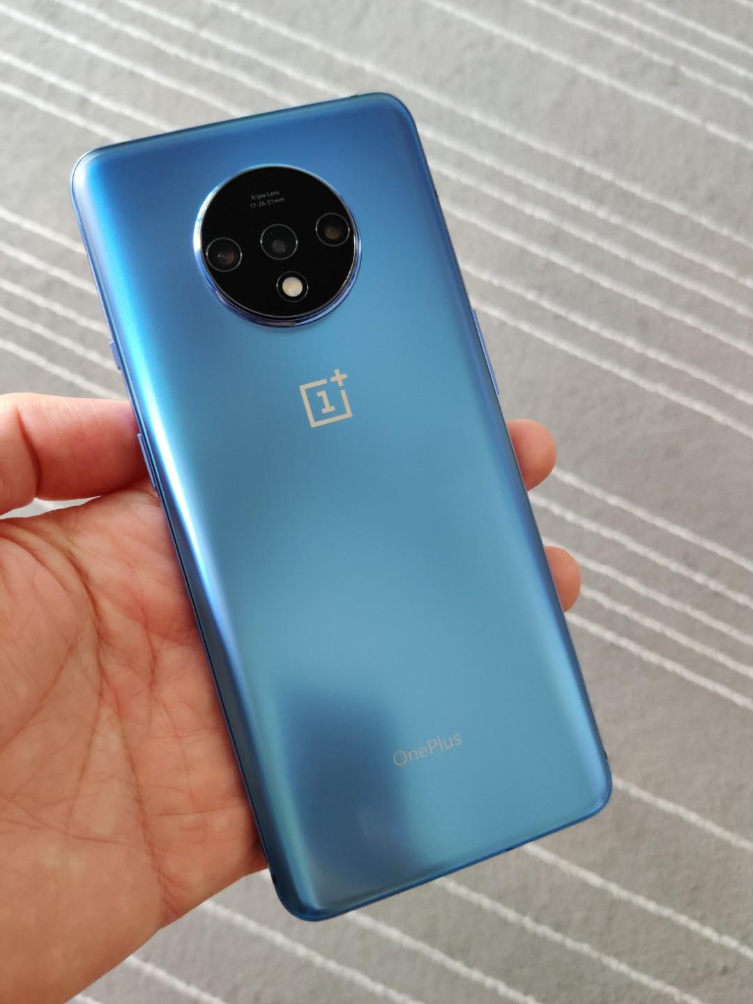 Oneplus 7t Beautiful Almost New In Blue Full Box Set 128gb Mobile Phones Tablets Android Phones Others On Carousell