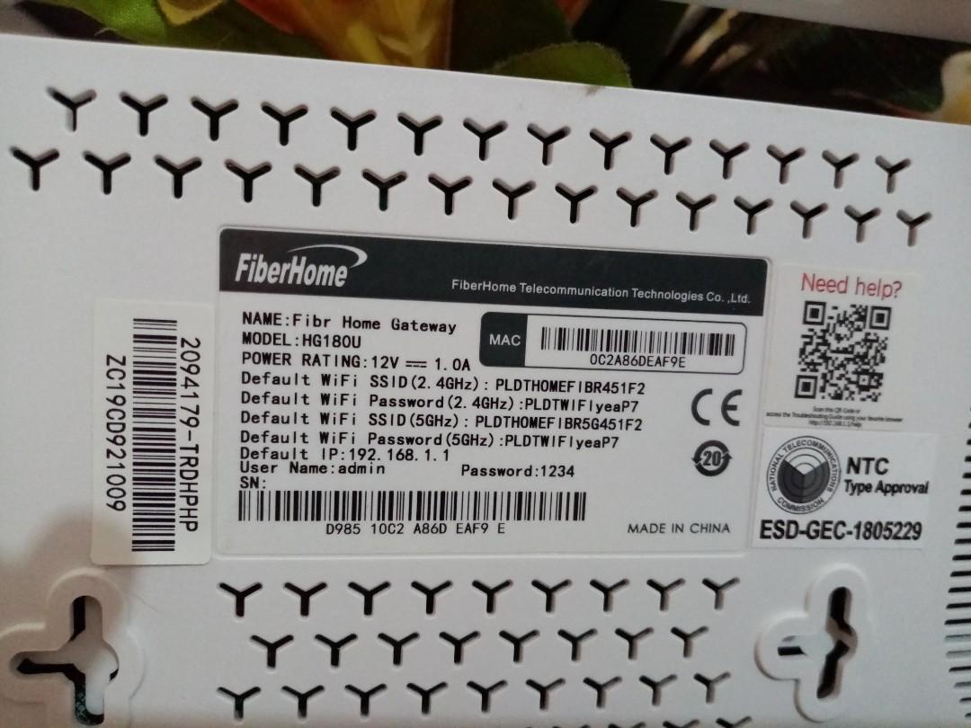 PLDT Home Fiber router, Computers & Tech, Parts & Accessories