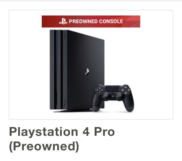 pre owned ps4 console for sale