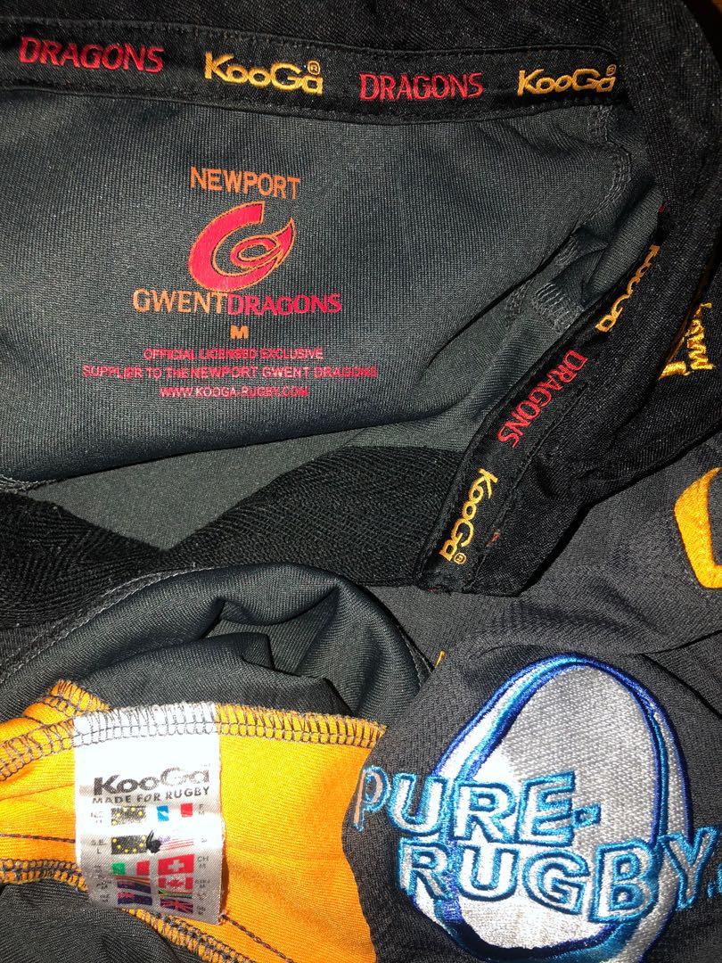 Rugby Kooga Wales Newport Gwent Dragons, Men's Fashion, Tops & Sets ...