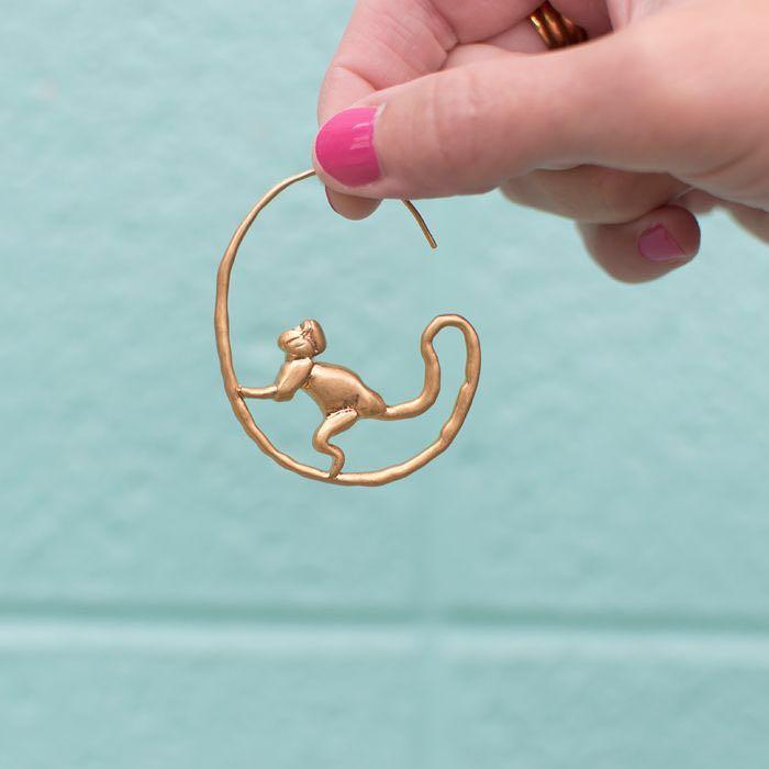 Tory burch monkey earrings outlet