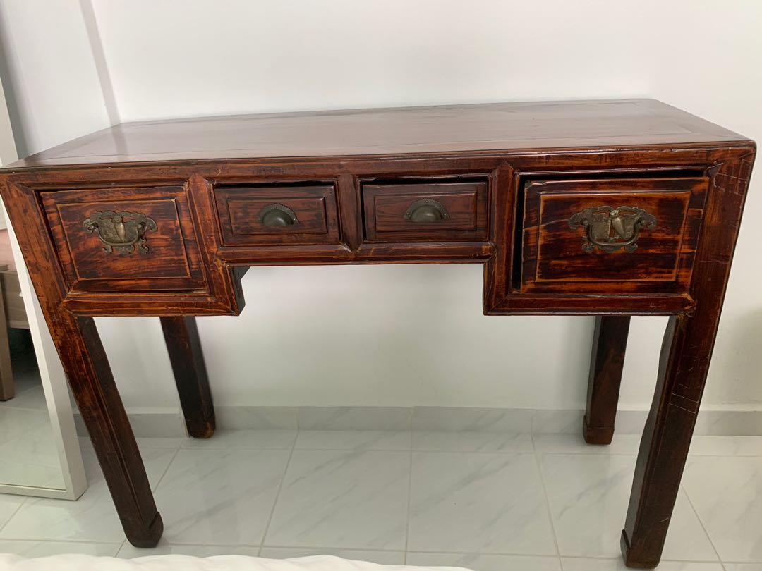 Wooden console/ sideboard/ desk/ vanity, Furniture & Home Living