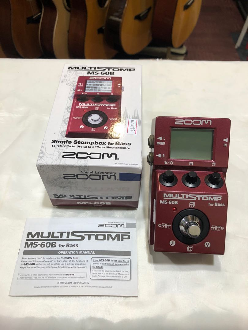Zoom MS-60B Bass Multi Stomp Effects Pedal, Hobbies  Toys, Music  Media,  Music Accessories on Carousell