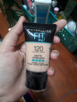 Maybelline fit me foundation shade 120
