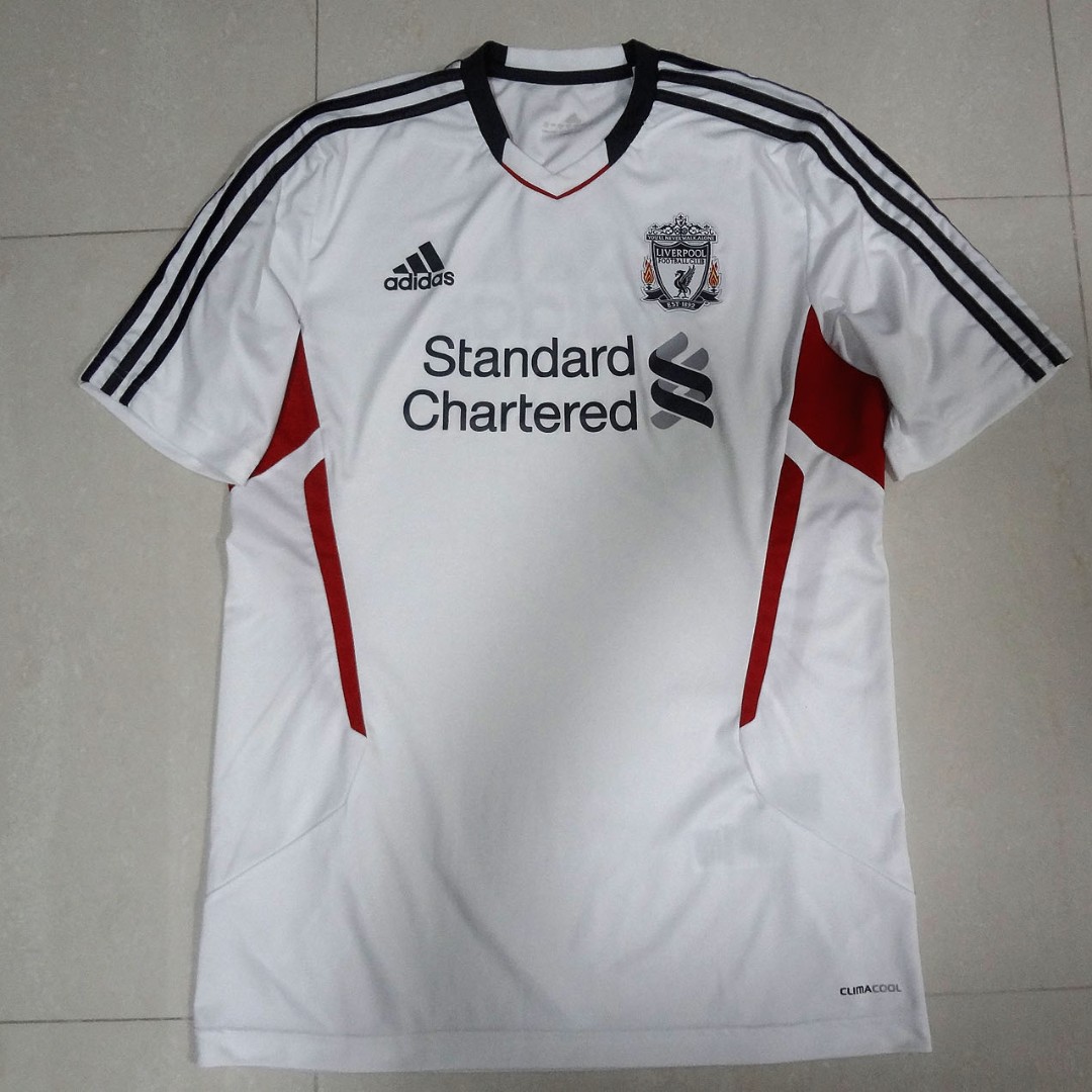 Authentic Liverpool LFC Adidas White Training Kit Shirt Jersey