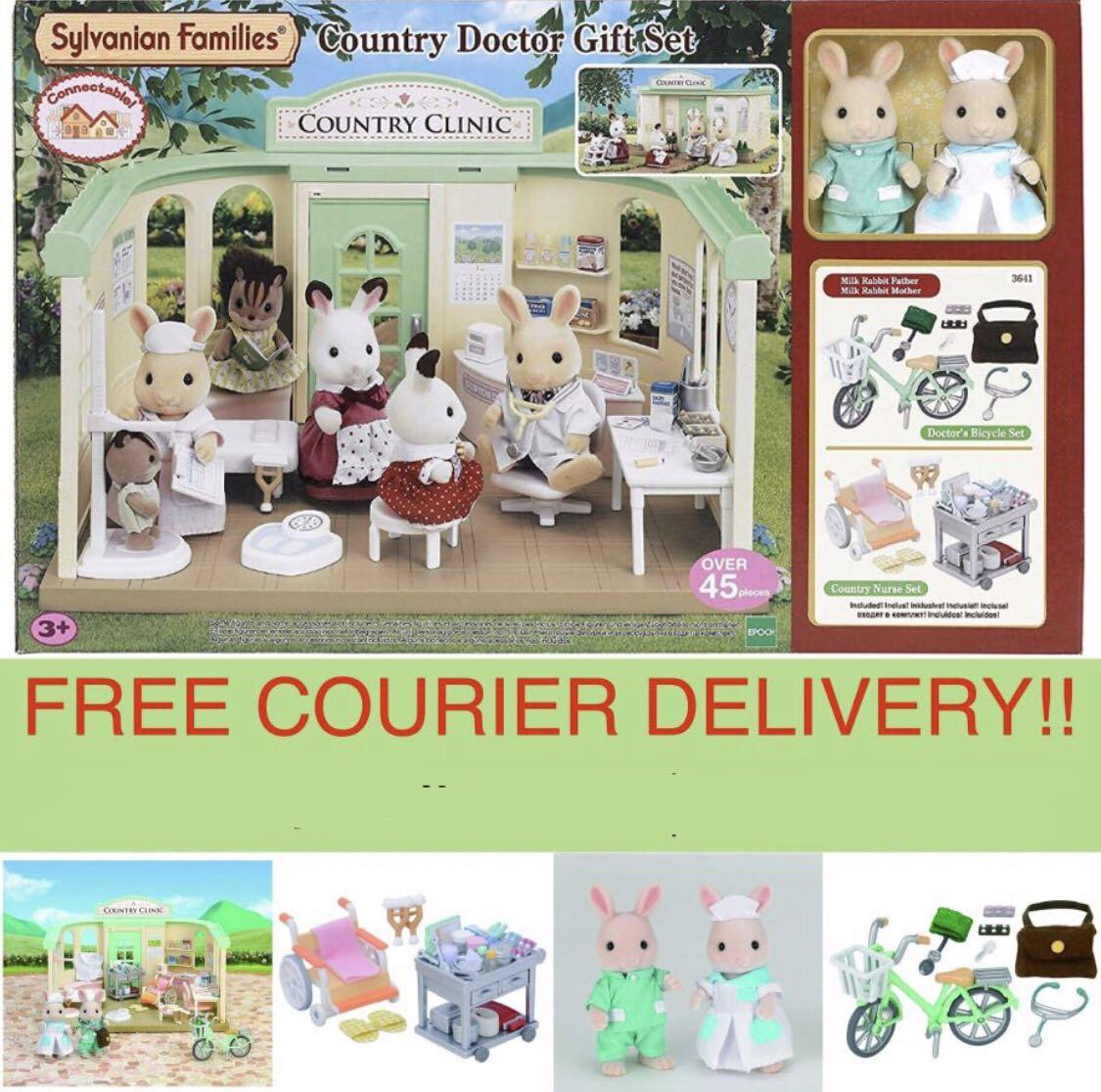 sylvanian families country doctor gift set