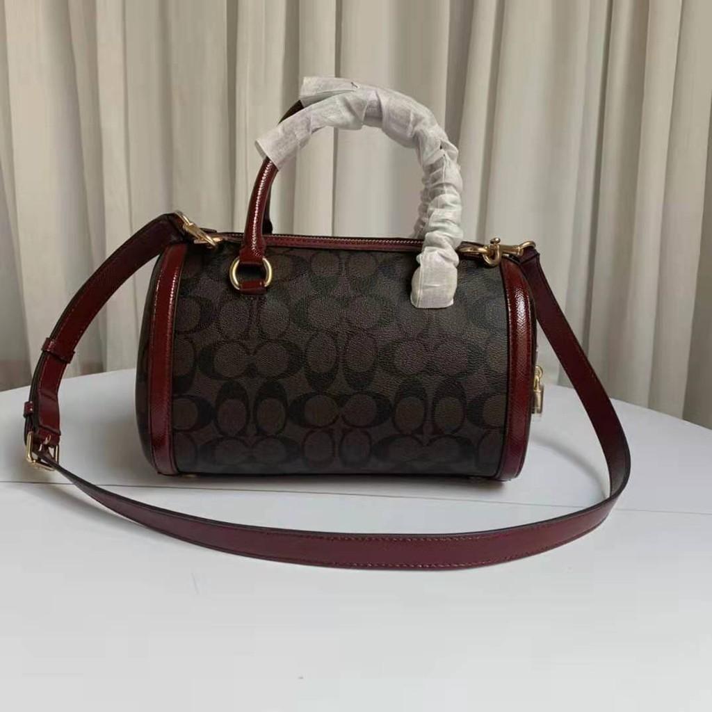 Zoe barrel satchel top coach