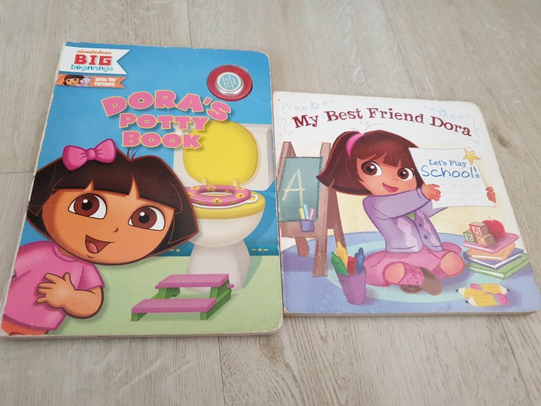 Dora potty book and my best friend dora, Hobbies & Toys, Books