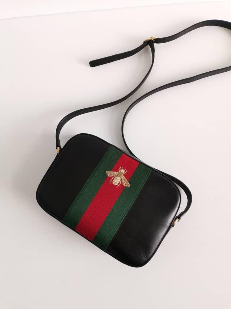 Authentic Gucci webby bee crossbody bag, Luxury, Bags & Wallets on