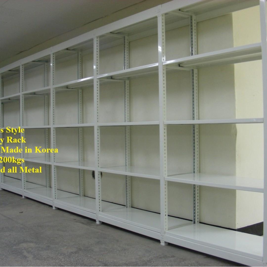 Heavy Duty Steel Rack Shelving - Open Display Rack, Furniture & Home ...