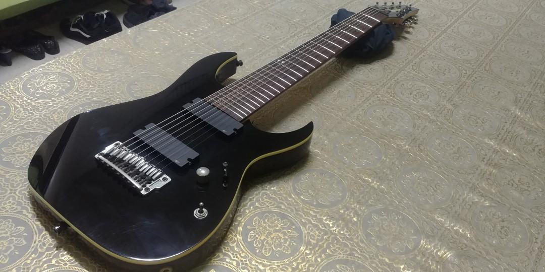 Ibanez RGIR28FE Iron Label, 8-string - Black, Hobbies & Toys ...