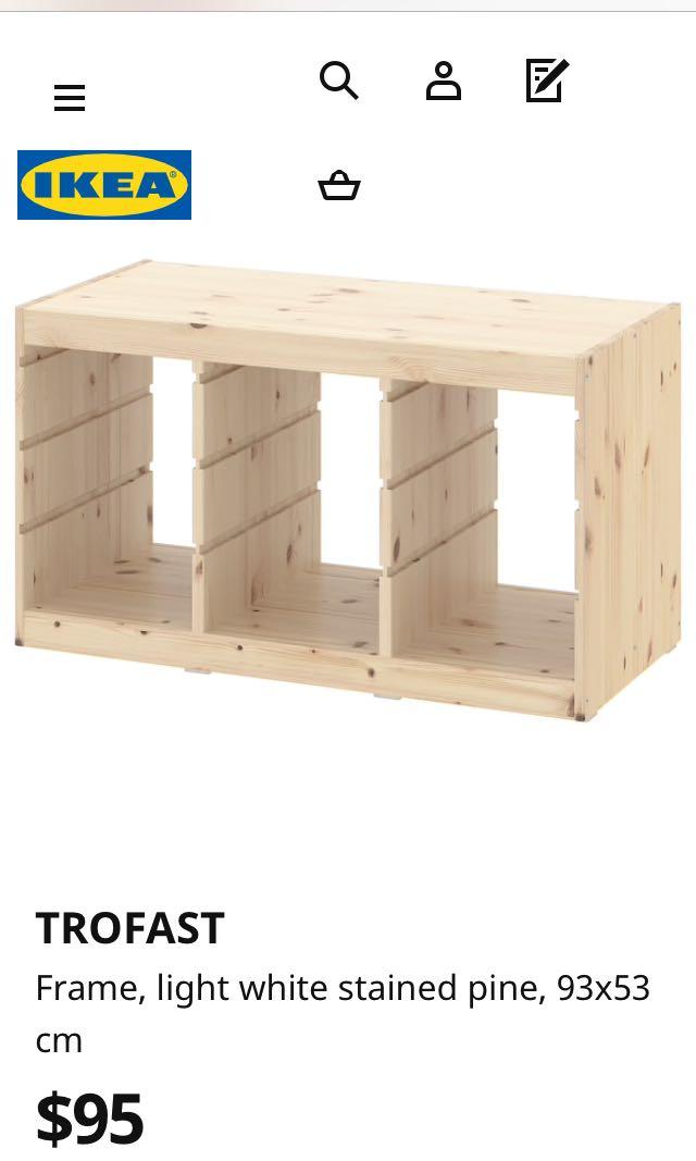 IKEA TROFAST TOY STORAGE FRAME ONLY, Furniture & Home Living, Home