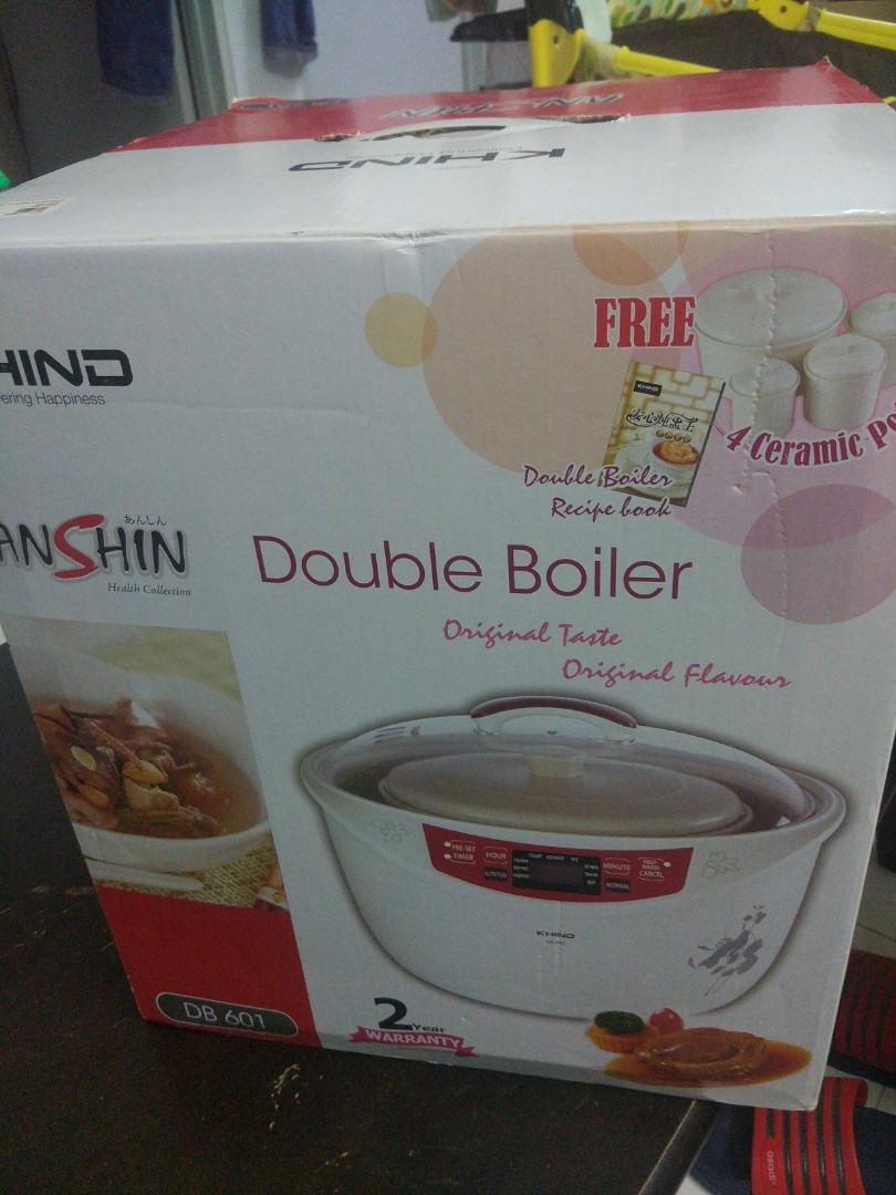 Khind double boiler, TV & Home Appliances, Kitchen Appliances, Kettles