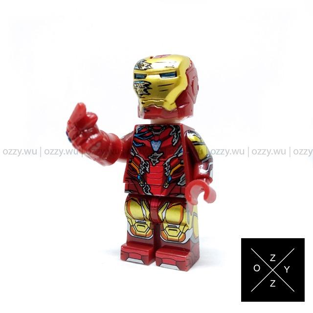 Lego Compatible Marvel Minifigures Iron Man MK85 Battle Damaged