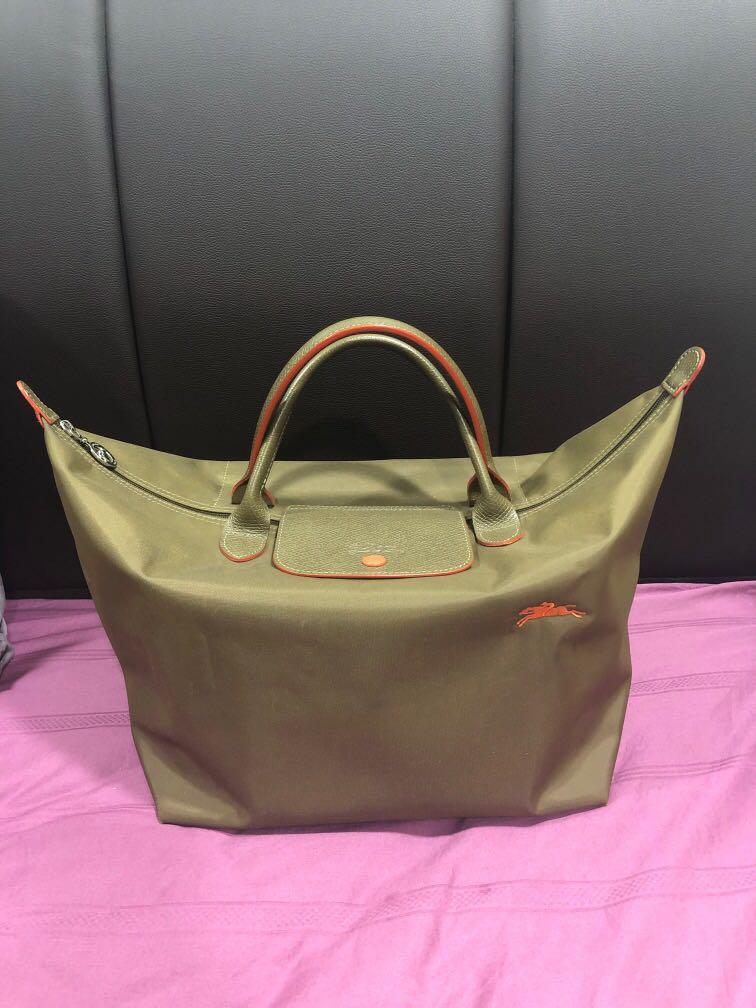 Olive green longchamp online bag