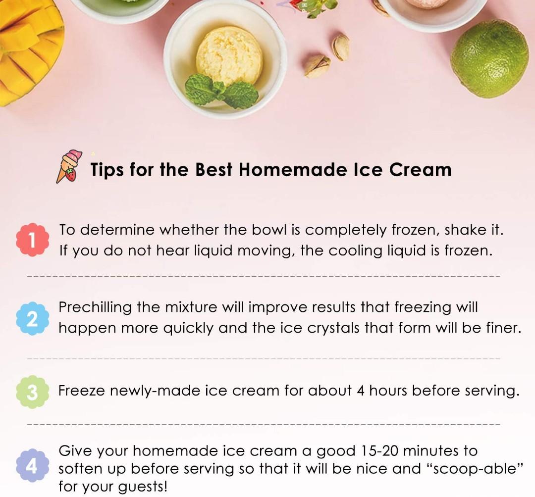 MVPower Ice Cream Maker Machine for Frozen Yogurt & Sorbet with Timer