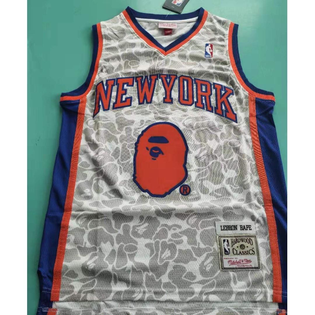 knicks bape jersey