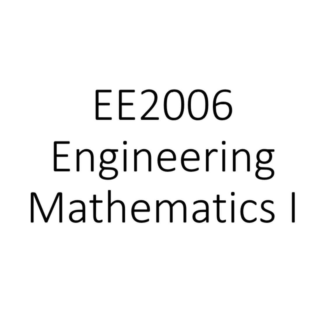 NTU EE2006 Engineering Mathematics I, Hobbies & Toys, Books & Magazines ...