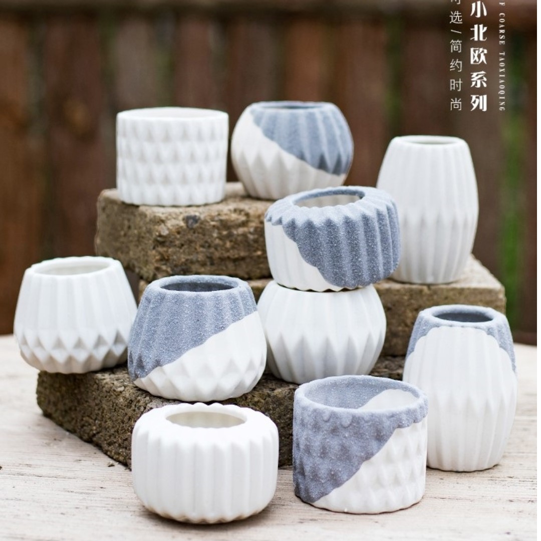 Plant Pots In Terracotta And Ceramic Material Succulents House Plants Cactus Gardening Pots Planters On Carousell