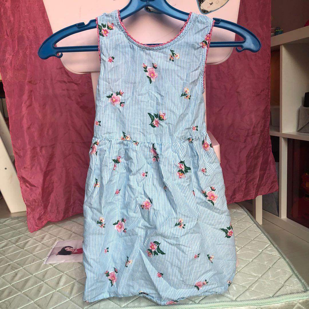Primark blue floral dress clearance
