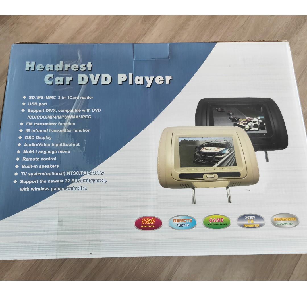 Set of DVD car 7" headrest monitors, Car Accessories, Accessories on ...