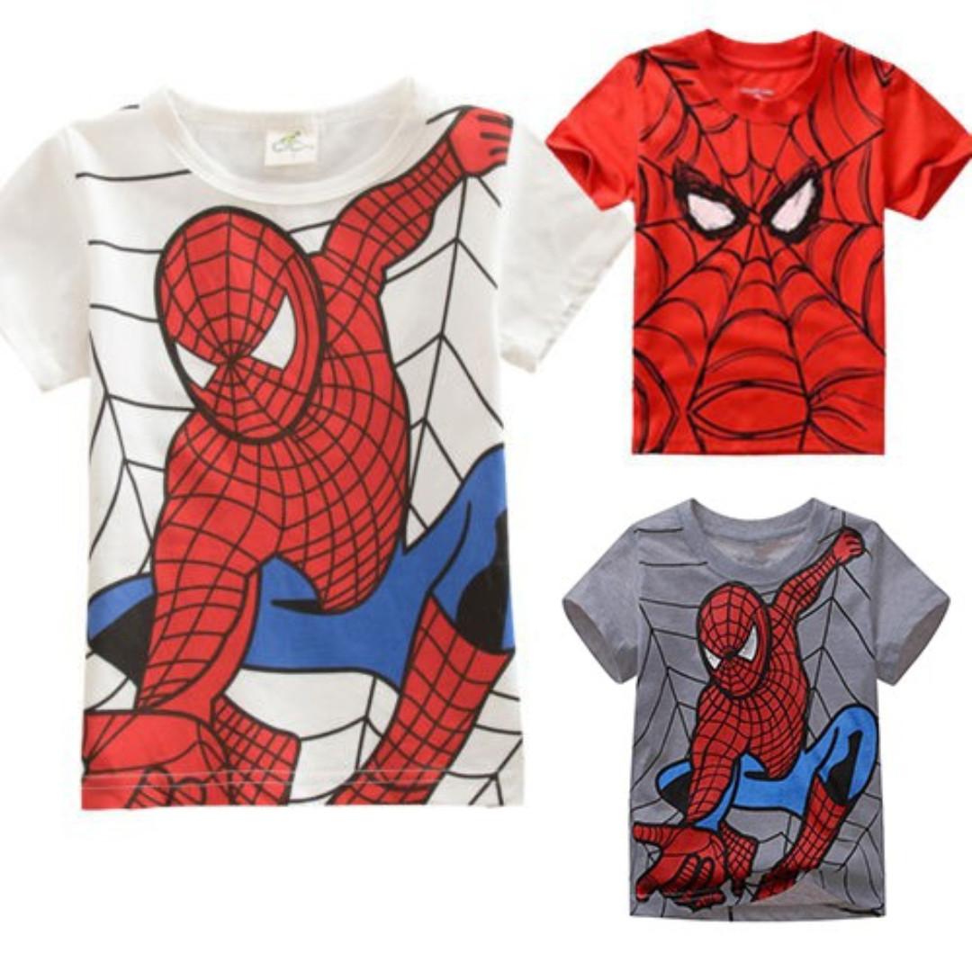 Spiderman Kids Children Printed T Shirt Tshirts Tee Tops Boys Kids