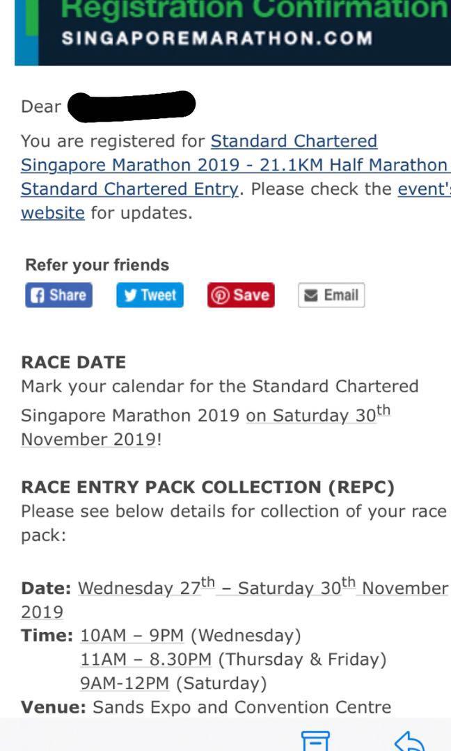 Standard Chartered Marathon Scm 2019 21km Entertainment Events Concerts On Carousell