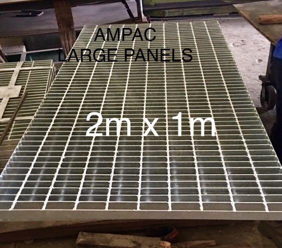 STEEL GRATINGS AMPAC (Category: Construction & Building Materials) located in Marikina City. Submitted by tomypac (Listing ID 240076201, Image 3). Description: AMPAC Steel Gratings - according to clients specification. For industrial catwalks, elevated walkways and mezzanines. Trench and platform application. For the construction, power, oil, mining and food industries..