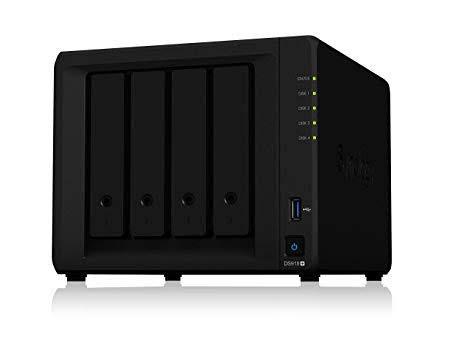 SYNOLOGY DS918+ 4 BAY NAS DISKSTATION [DISKLESS] (Category: Hard Disks & Thumbdrives) located in Quezon City. Submitted by ann_xbs (Listing ID 264855893, Image 1). Description: SYNOLOGY DS918+ 4 BAY NAS DISKSTATION 4GB DDR3L-1866 memory, expandable up to 8GB; Scalable up to 9 drives with Synology DX517 Quad-core processor with AES-NI hardware encryption engine; Dual 1GbE LAN with failover and Link Aggregation support Encrypted sequential throughp