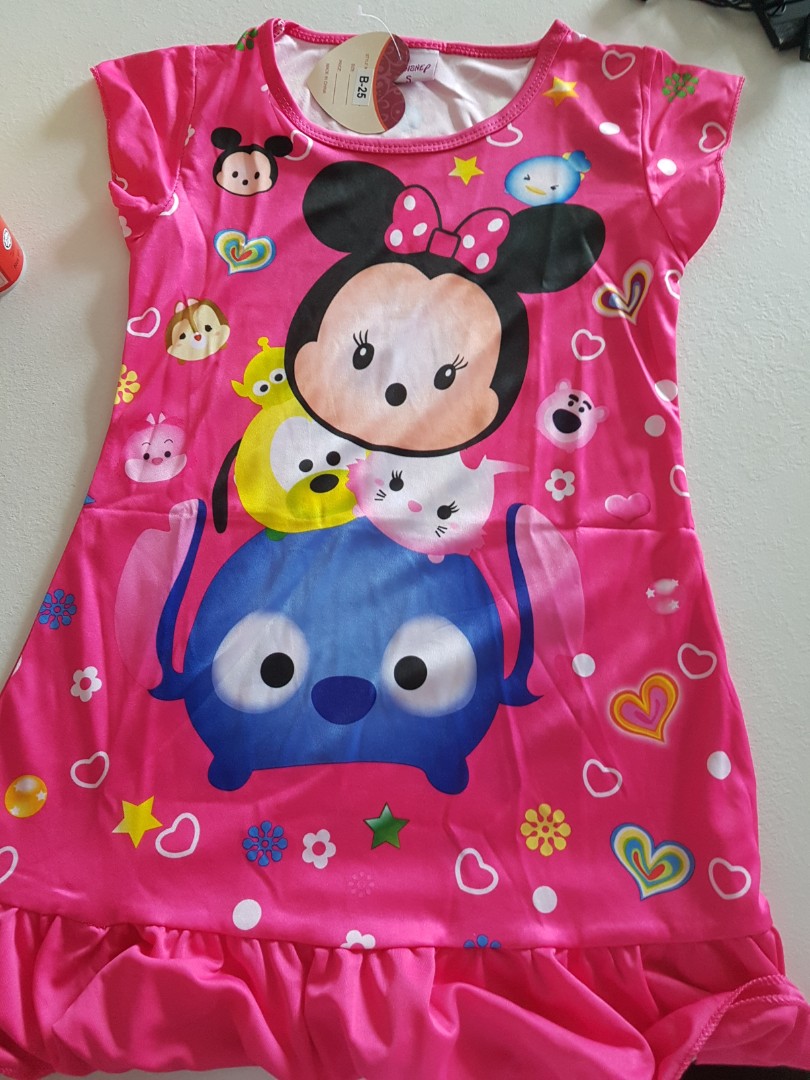 Tsum tsum dress, Babies & Kids, Babies & Kids Fashion on Carousell