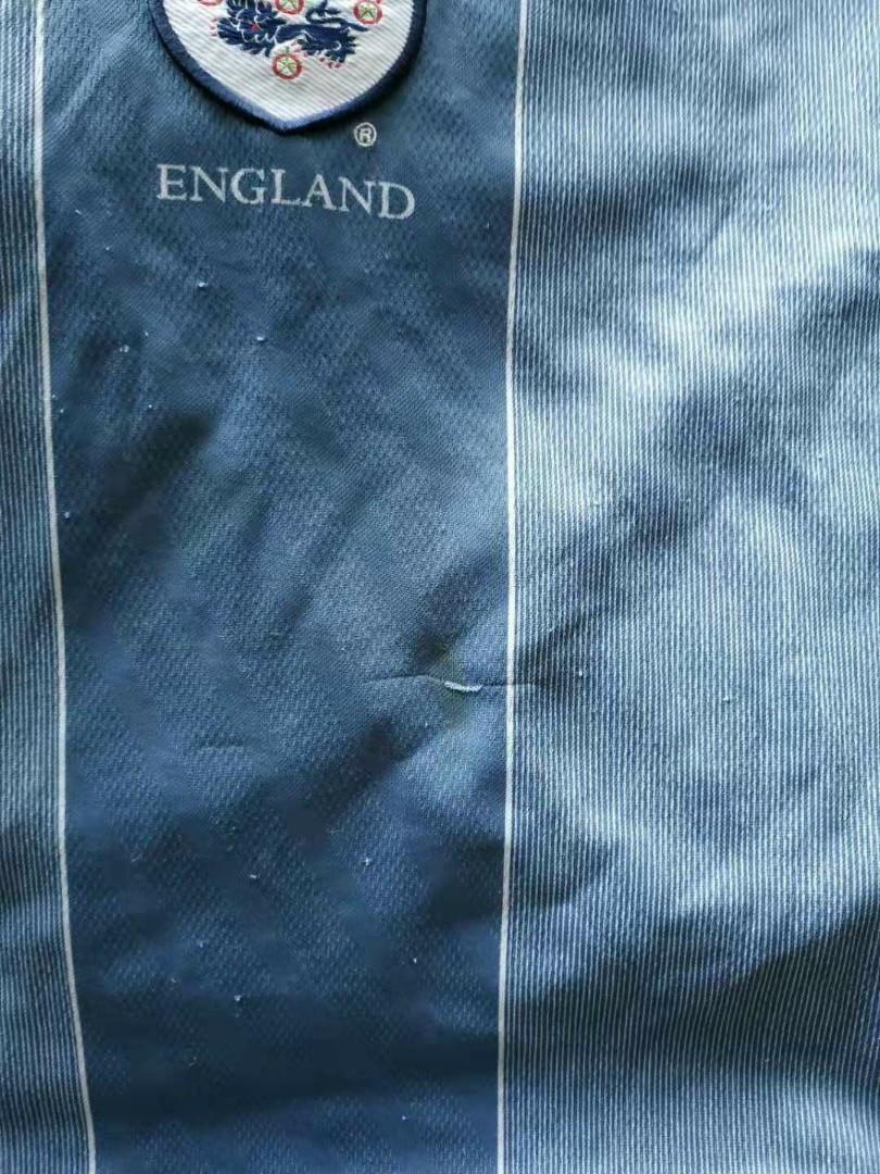 Maillot De Football Angleterre Vintage Euro 96 - Domicile, Blanc, Umbro - Taille XL - Occasion En Très Bon état (1995-1997)