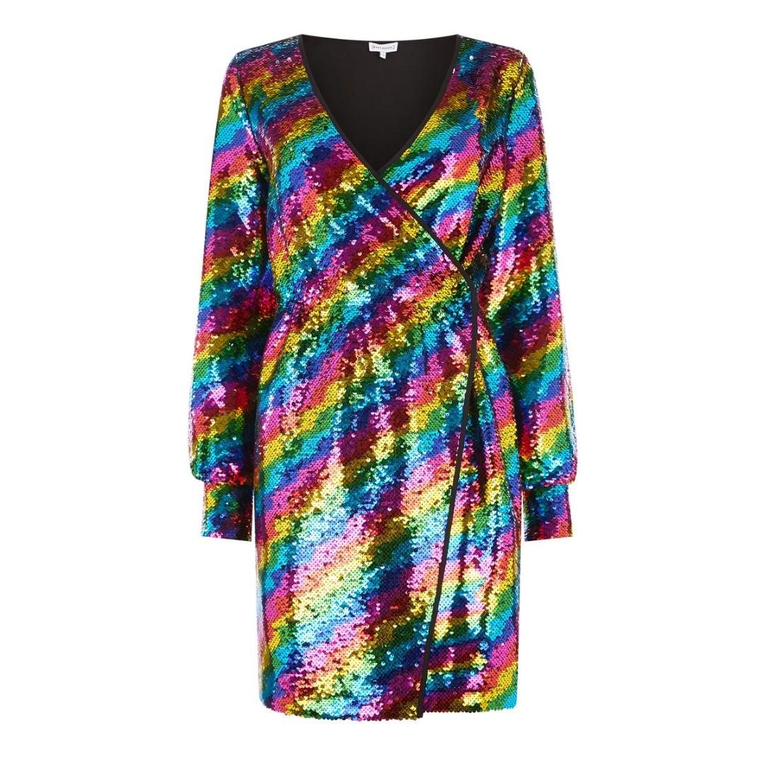 Warehouse rainbow dress outlet