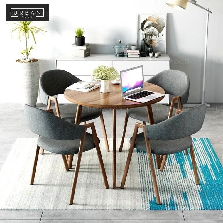 Wein Modern Wooden Round Dining Table Set Furniture Tables Chairs On Carousell