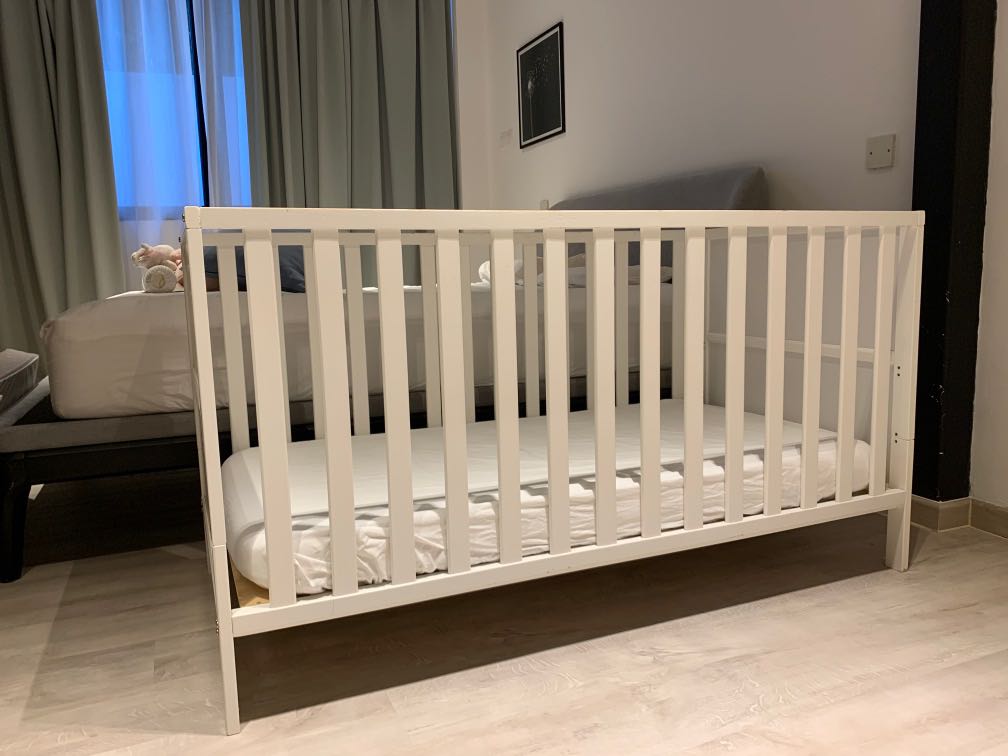 White Mothercare Baby Cot, Babies & Kids, Baby Nursery & Kids Furniture