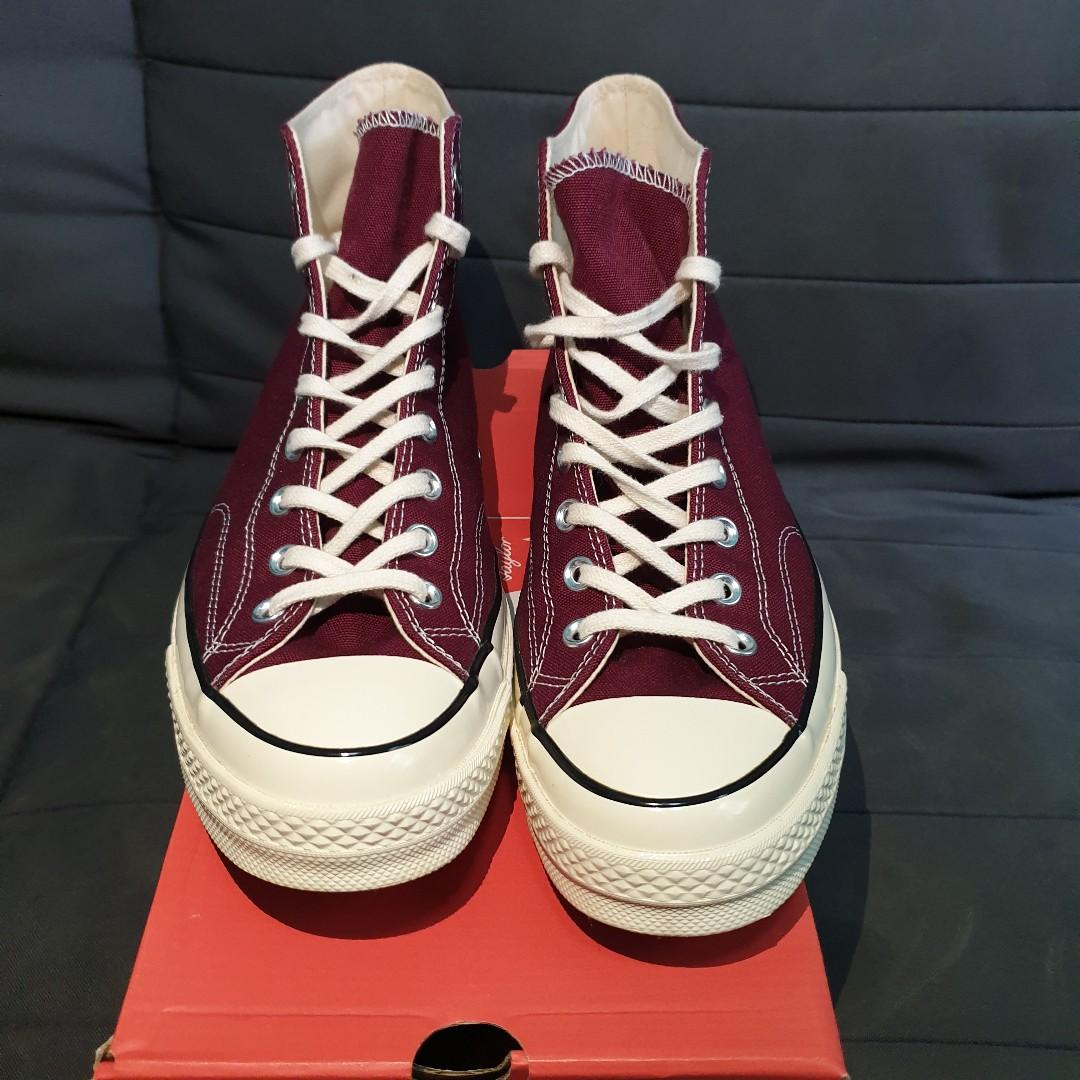 YEAR END CLEARANCE UK10 Converse Chuck Taylor All Star 70 Burgundy Deep Maroon
