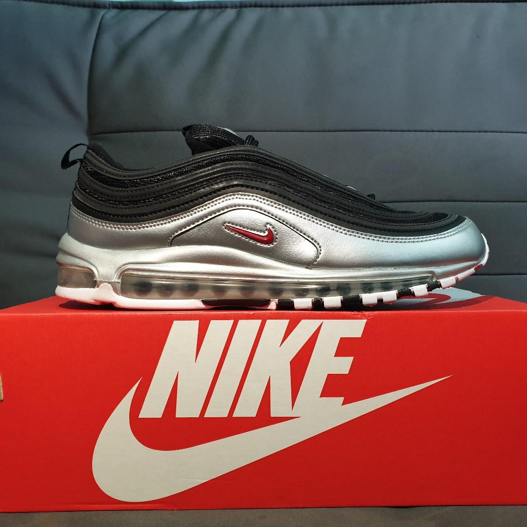 YEAR END CLEARANCE US11.5 Nike Air Max 97 QS Black Silver Men s