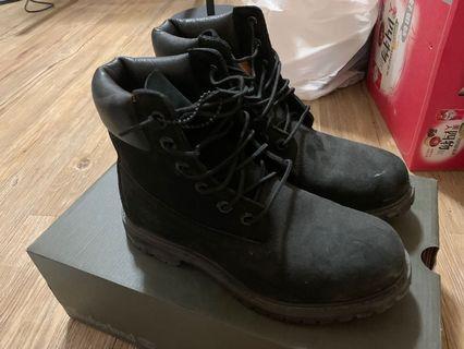 Timberland黑軍靴 6.5號 9.5成新