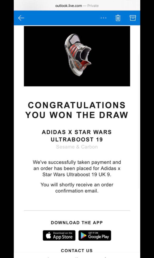 Adidas X Star Wars Ultraboost 19 Sesame Carbon Men s Fashion